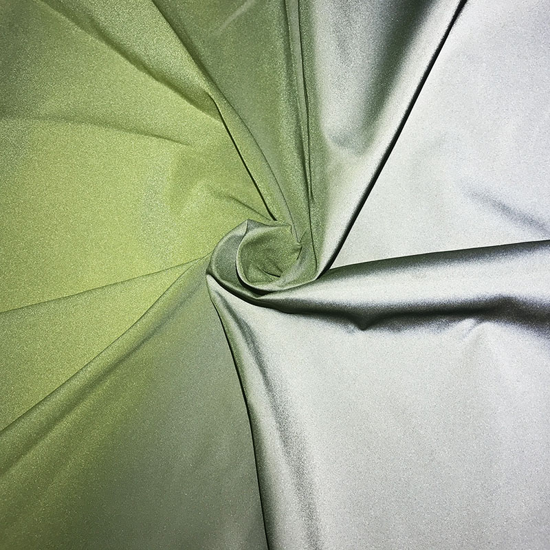 黄灰渐变色反光面料 颜色可定制