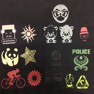 反光热贴logo 可定制各类图案