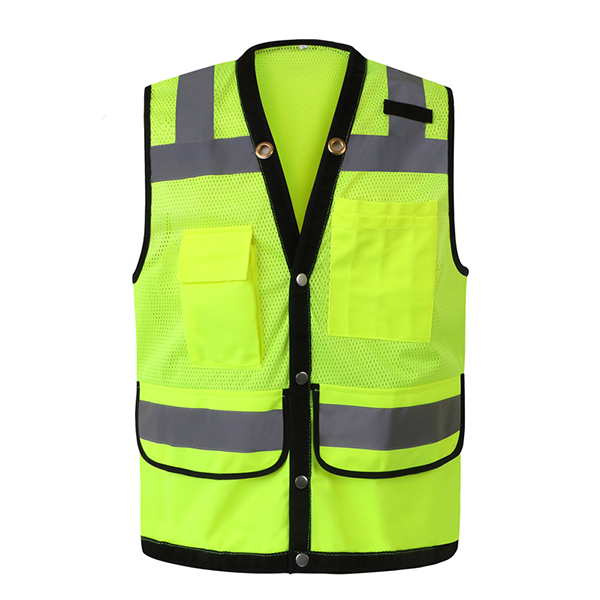 网布透气反光背心马甲多功能多口袋