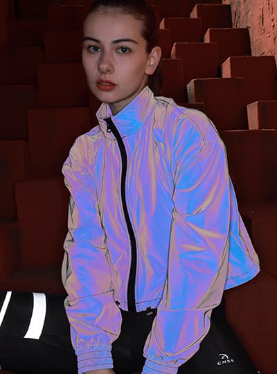 炫彩反光面料户外休闲服