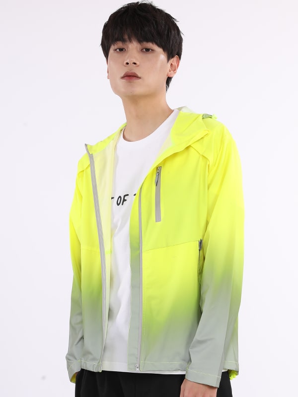 渐变反光时尚外套